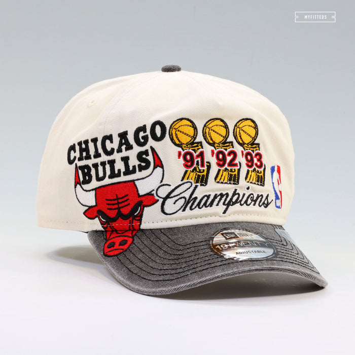 CHICAGO BULLS 1991, 1992, 1993 3 PEAT NBA FINALS CHAMPIONS NEW ERA 19TWENTY SNAPBACK