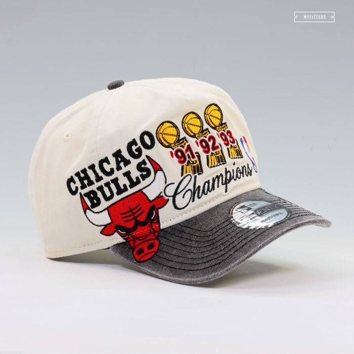 CHICAGO BULLS 1991, 1992, 1993 3 PEAT NBA FINALS CHAMPIONS NEW ERA 19TWENTY SNAPBACK