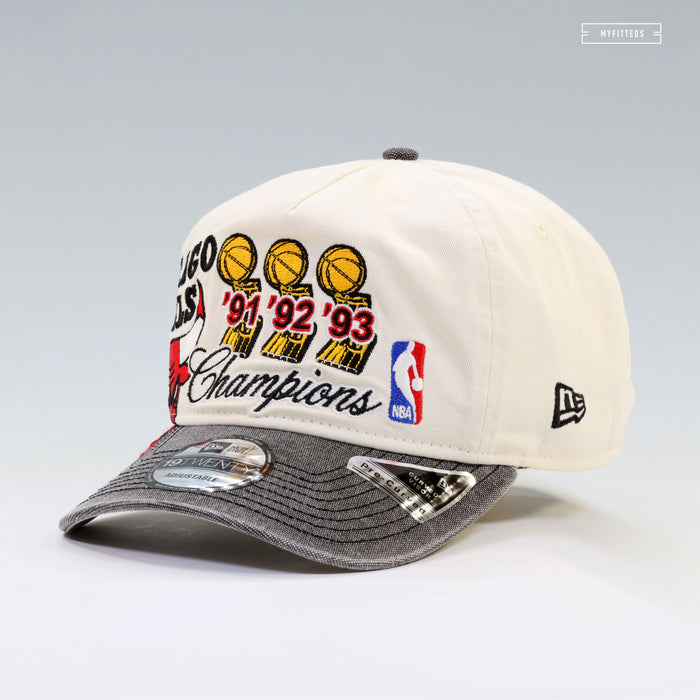 CHICAGO BULLS 1991, 1992, 1993 3 PEAT NBA FINALS CHAMPIONS NEW ERA 19TWENTY SNAPBACK