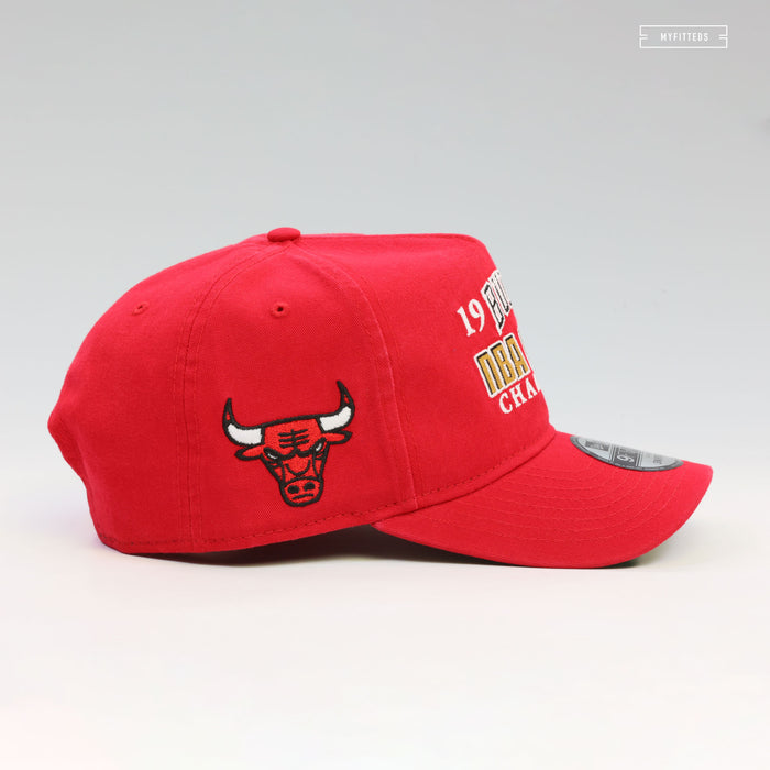 CHICAGO BULLS 1991 NBA FINALS HISTORIC WIN 9FIFTY A-FRAME NEW ERA SNAPBACK HAT