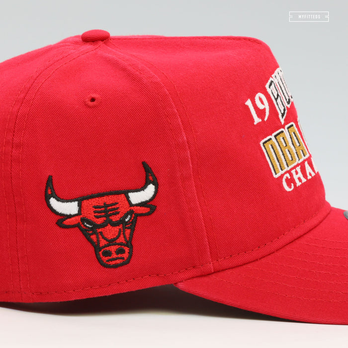 CHICAGO BULLS 1991 NBA FINALS HISTORIC WIN 9FIFTY A-FRAME NEW ERA SNAPBACK HAT
