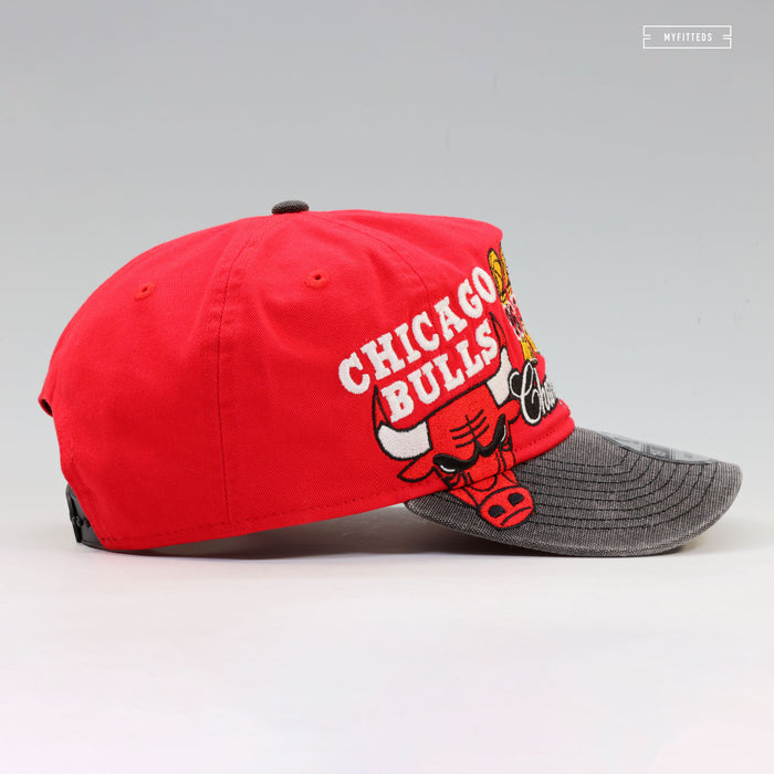 CHICAGO BULLS 1996, 1997, 1998 3 PEAT REPEAT NBA FINALS CHAMPIONS NEW ERA 19TWENTY SNAPBACK