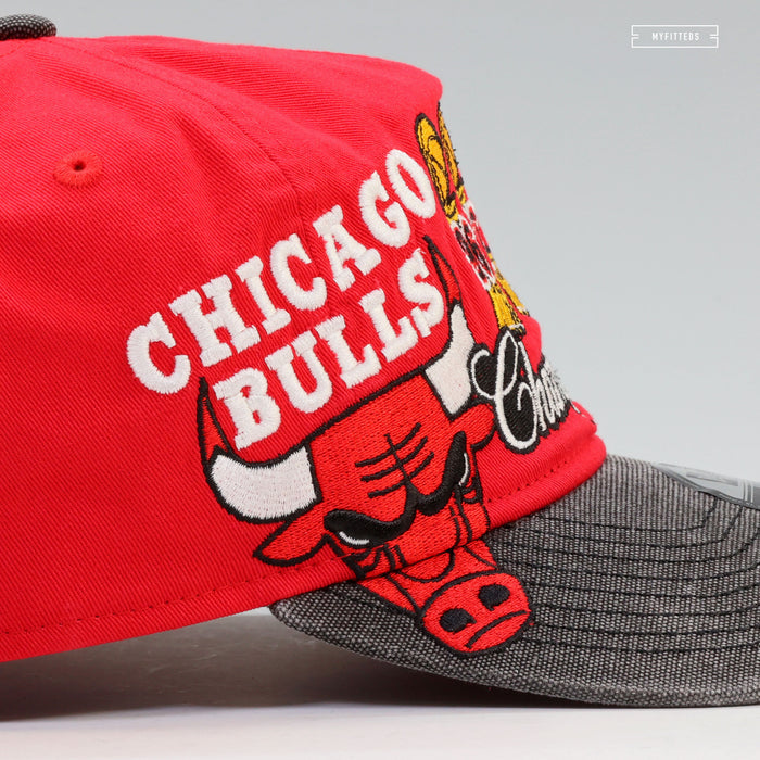 CHICAGO BULLS 1996, 1997, 1998 3 PEAT REPEAT NBA FINALS CHAMPIONS NEW ERA 19TWENTY SNAPBACK