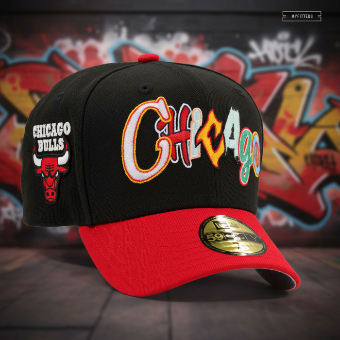 Bulls Graffiti Cap - No Rainbow
