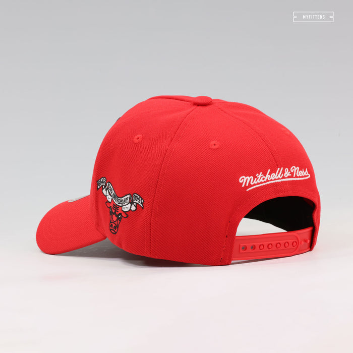 CHICAGO BULLS NBA 25TH ANNIVERSARY PRO-PINCH FIT GEMSTONES MITCHELL & NESS SNAPBACK