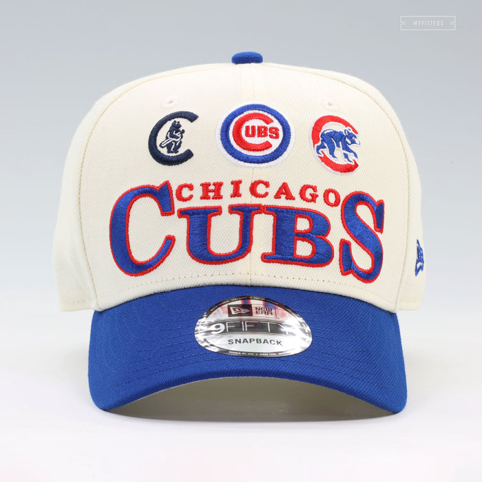 CHICAGO CUBS TEAM ARCHIVE OFF WHITE NEW ERA 9FIFTY SNAPBACK
