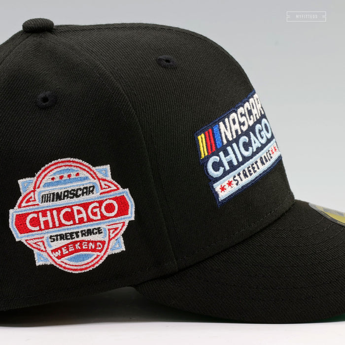 CHICAGO CUBS X NASCAR STREET RACE WEEKEND CHICAGO DOUBLE WHAMMY NEW ERA FITTED CAP