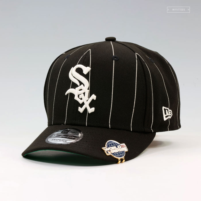 CHICAGO WHITE SOX 2005 WORLD SERIES CAP BYTES PINSTRIPE NEW ERA SNAPBACK