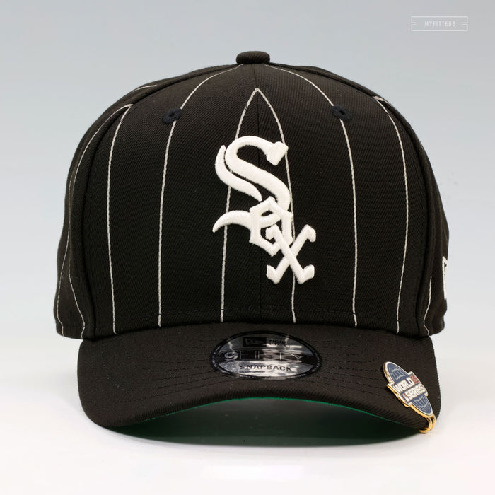 CHICAGO WHITE SOX 2005 WORLD SERIES CAP BYTES PINSTRIPE NEW ERA SNAPBACK