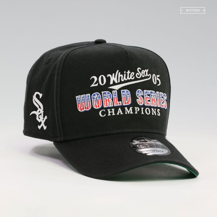 CHICAGO WHITE SOX 2005 WORLD SERIES CHAMPIONS HISTORIC 9FIFTY A-FRAME NEW ERA SNAPBACK