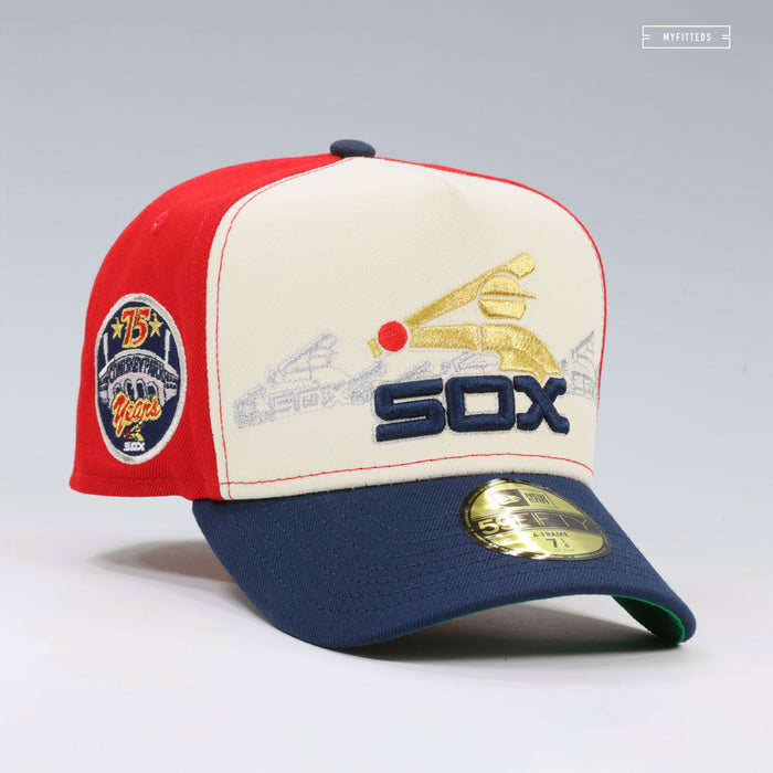 CHICAGO WHITE SOX 75TH ANNIVERSARY HORIZON A-FRAME NEW ERA FITTED CAP