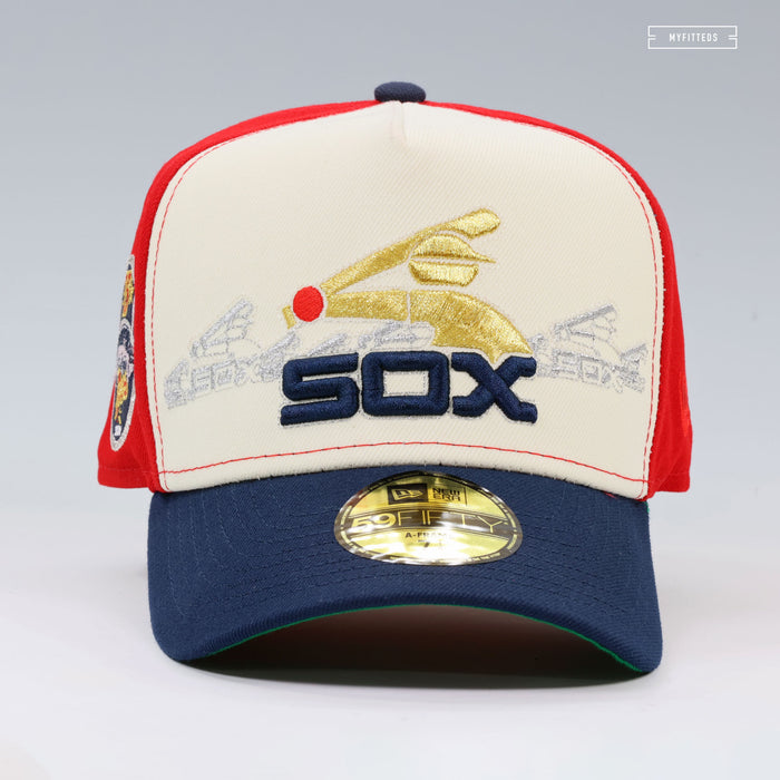 CHICAGO WHITE SOX 75TH ANNIVERSARY HORIZON A-FRAME NEW ERA FITTED CAP