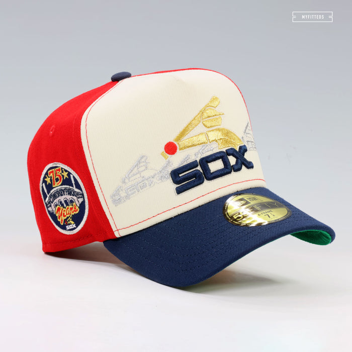 CHICAGO WHITE SOX 75TH ANNIVERSARY HORIZON A-FRAME NEW ERA FITTED CAP