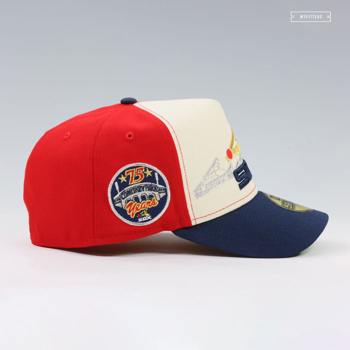 CHICAGO WHITE SOX 75TH ANNIVERSARY HORIZON A-FRAME NEW ERA FITTED CAP