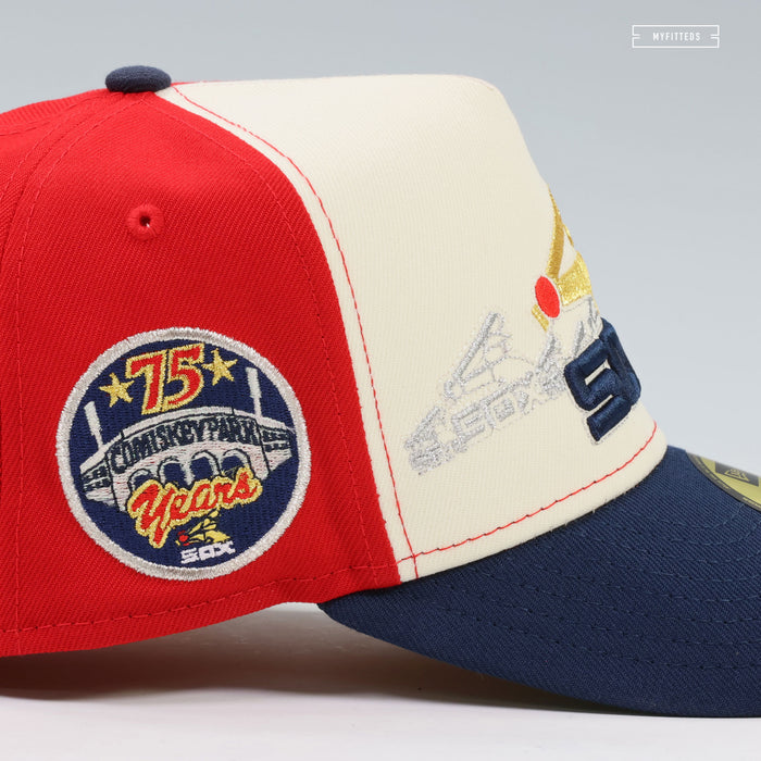 CHICAGO WHITE SOX 75TH ANNIVERSARY HORIZON A-FRAME NEW ERA FITTED CAP