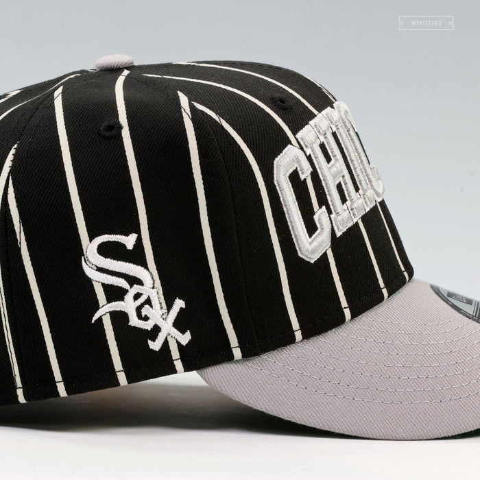 CHICAGO WHITE SOX ALTERNATE PRINTED PINSTRIPES NEW ERA 9FIFTY SNAPBACK HAT