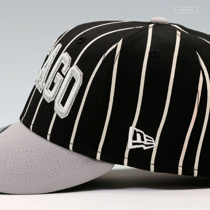 CHICAGO WHITE SOX ALTERNATE PRINTED PINSTRIPES NEW ERA 9FIFTY SNAPBACK HAT