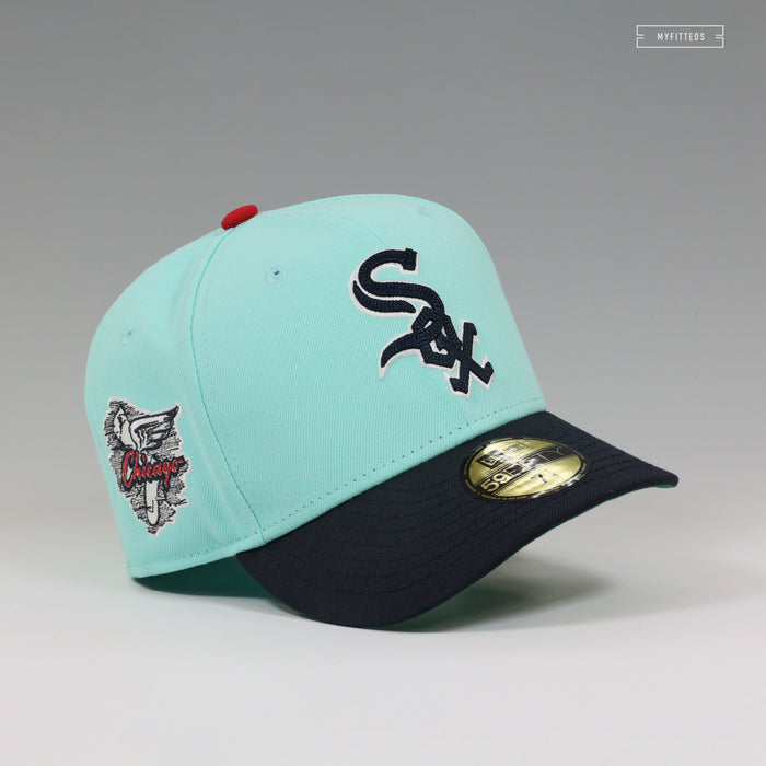 CHICAGO WHITE SOX CHAIN STITCHED TIFFANY INSPIRED NEW ERA FITTED CAP