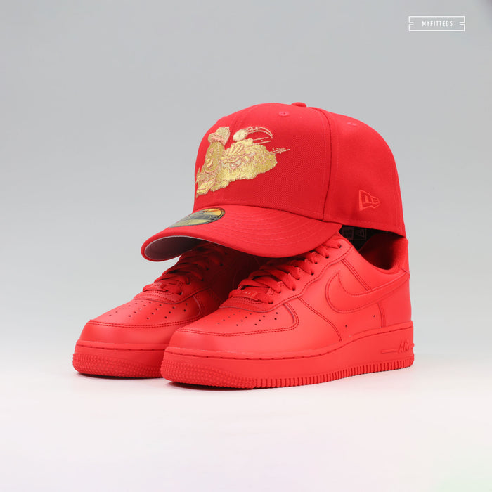 CINCINNATI REDS THE RUNNING MAN GOLDEN MARIO INSPIRED NEW ERA FITTED CAP