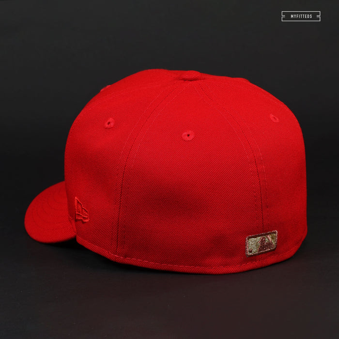 CINCINNATI REDS THE RUNNING MAN GOLDEN MARIO INSPIRED NEW ERA FITTED CAP