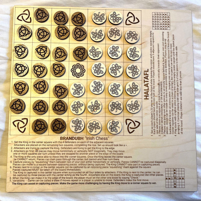 Classic Medieval Games Brandubh & Halatafl