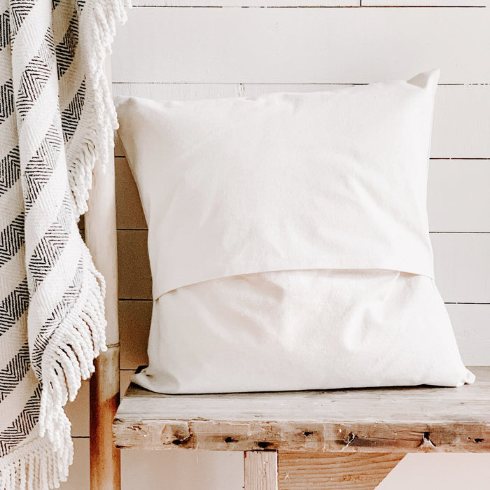 Coastal Wood Whale - Customizable Square Canvas Pillow