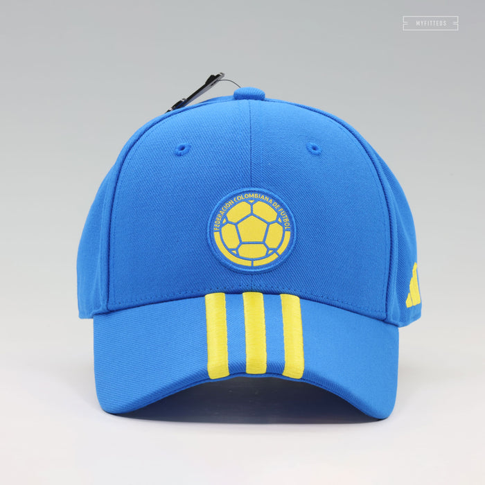 ADIDAS COLOMBIA FOOTBALL EMBROIDERED CREST 2026 FIFA WORLD CUP ADJUSTABLE DAD HAT