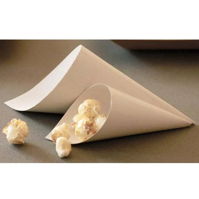 Comatec White Cardboard Cone - 4.75-in Height
