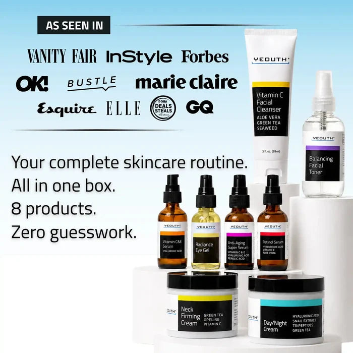 Complete Skincare Essentials Set (8 Pack)