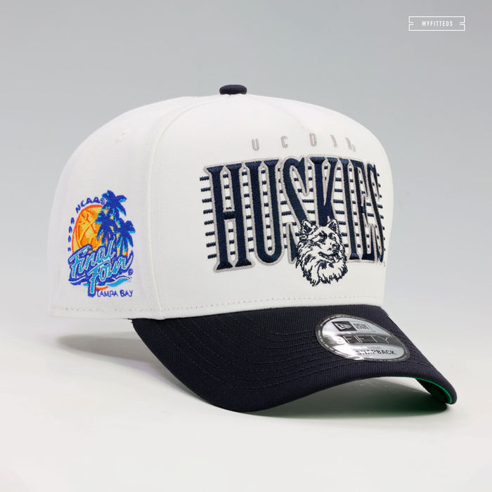 CONNECTICUT HUSKIES 1999 NCAA FINAL FOUR COLLEGE VAULT 9FIFTY A-FRAME NEW ERA SNAPBACK HAT