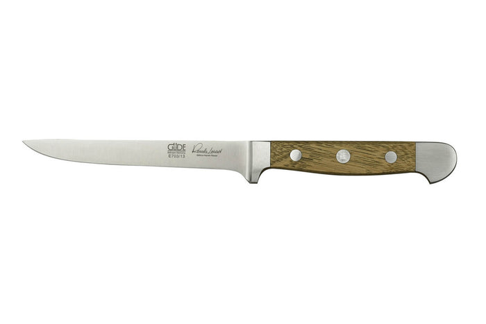 Couteau à désosser flexible Güde Alpha Chêne 13cm en acier forgé