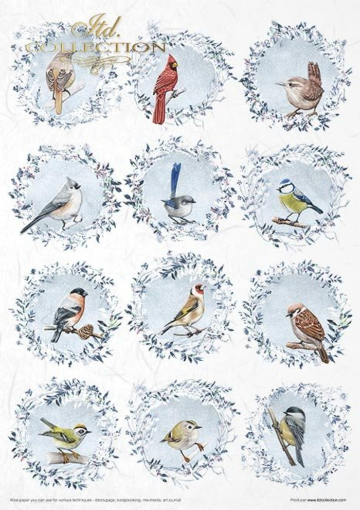 Decorated with Frost Rice Paper by ITD Collection, RP034, Pack of 11 Page 2