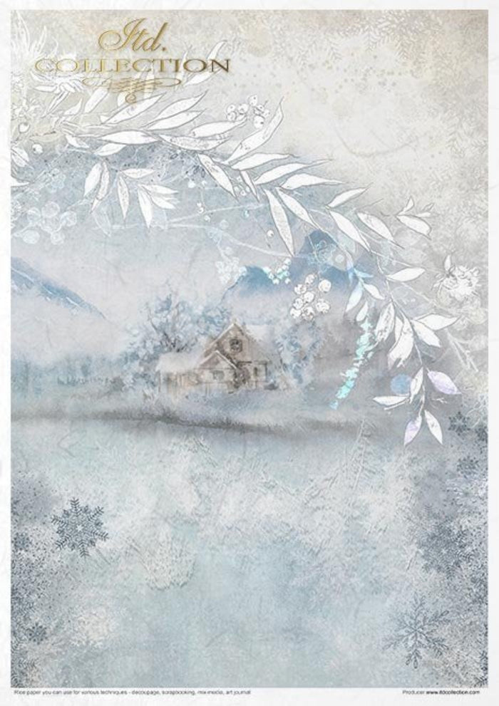 Decorated with Frost Rice Paper by ITD Collection, RP034, Pack of 11 Page 4