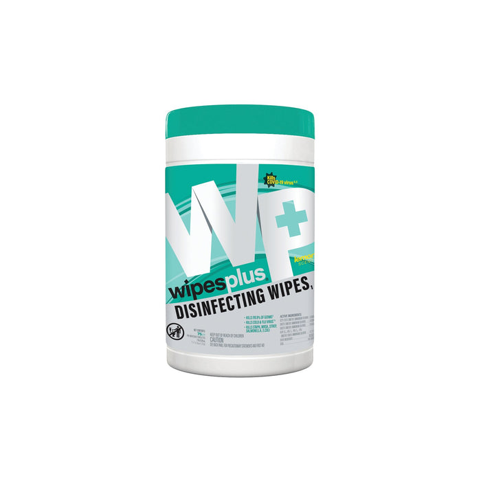 DISINFECT/ WipesPlus Disinfecting Wipes, Canister, 75 wipes