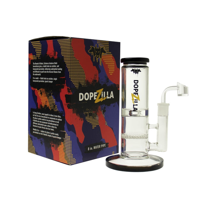 Dopezilla "Cerberus"  8" Glass Tube Bong