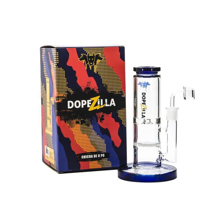 Dopezilla "Cerberus"  8" Glass Tube Bong