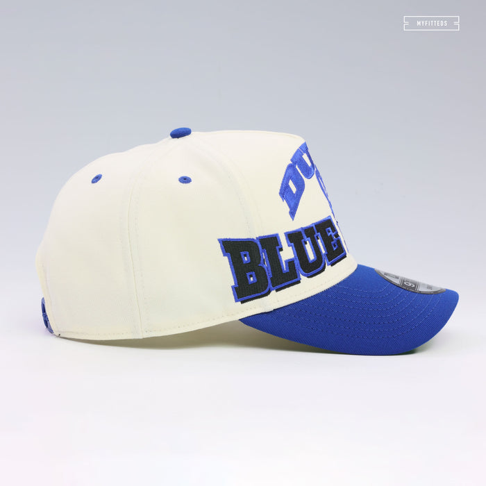 DUKE BLUE DEVILS MARCH MADNESS OVERSIZED 9FIFTY A-FRAME NEW ERA SNAPBACK HAT