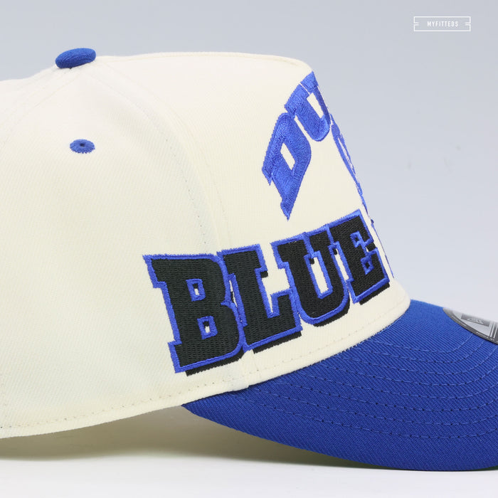 DUKE BLUE DEVILS MARCH MADNESS OVERSIZED 9FIFTY A-FRAME NEW ERA SNAPBACK HAT