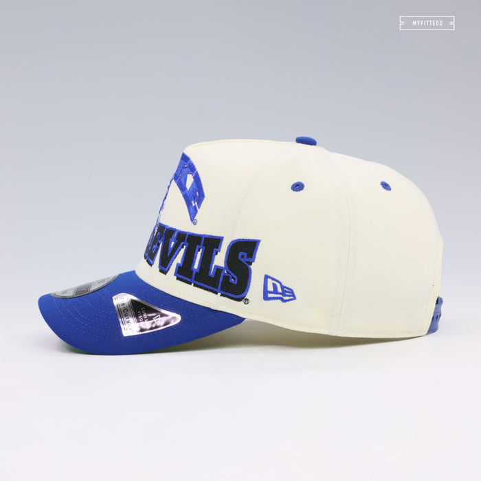 DUKE BLUE DEVILS MARCH MADNESS OVERSIZED 9FIFTY A-FRAME NEW ERA SNAPBACK HAT