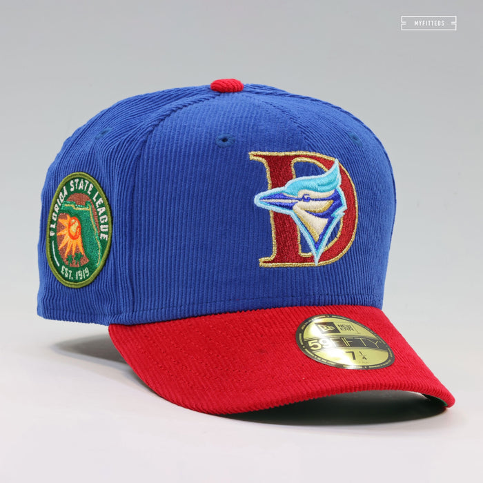 DUNEDIN BLUE JAYS FLORIDA STATE LEAGUE CORDUROY NEW ERA FITTED CAP