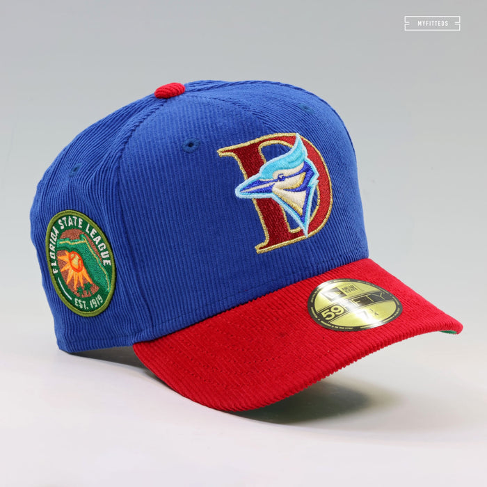 DUNEDIN BLUE JAYS FLORIDA STATE LEAGUE CORDUROY NEW ERA FITTED CAP