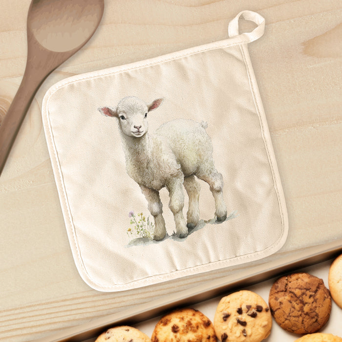 Easter Lamb - Cotton Pot Holder