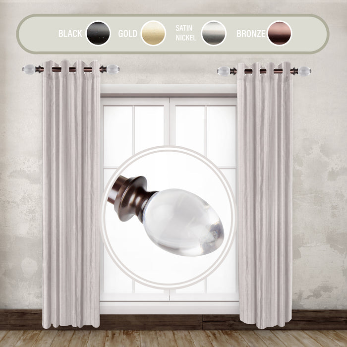 Eileen 1" Side Curtain Rod (Set of 2)