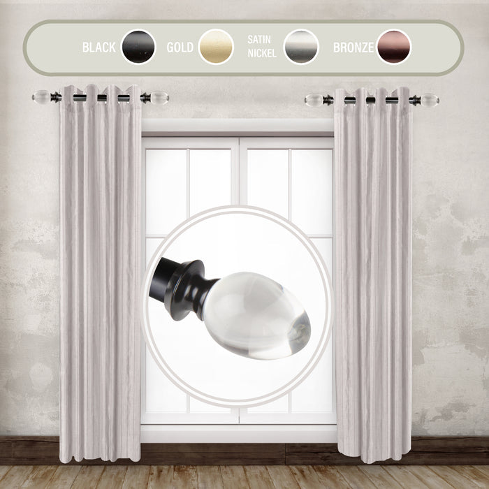 Eileen 1" Side Curtain Rod (Set of 2)
