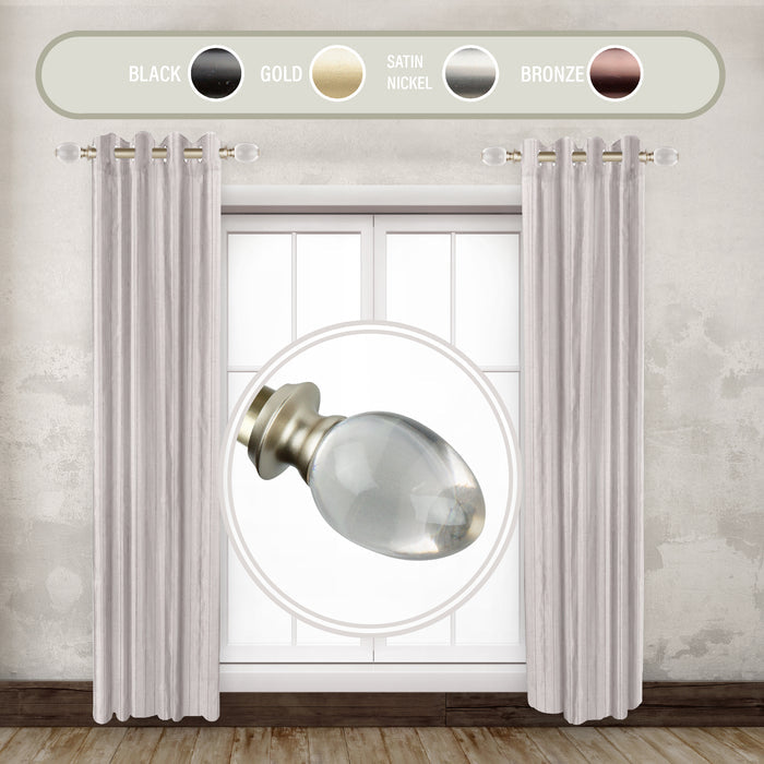 Eileen 1" Side Curtain Rod (Set of 2)
