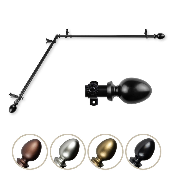 Emeka Single Corner Curtain Rod