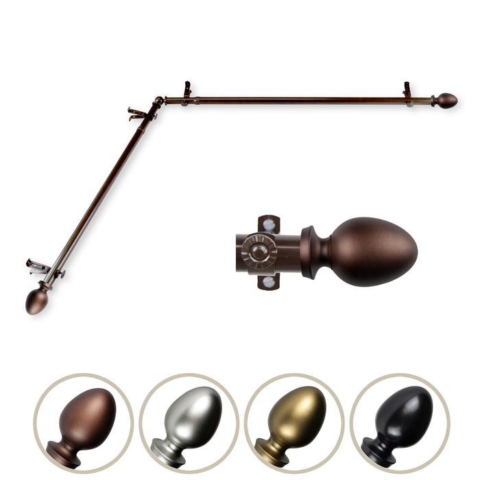 Emeka Single Corner Curtain Rod