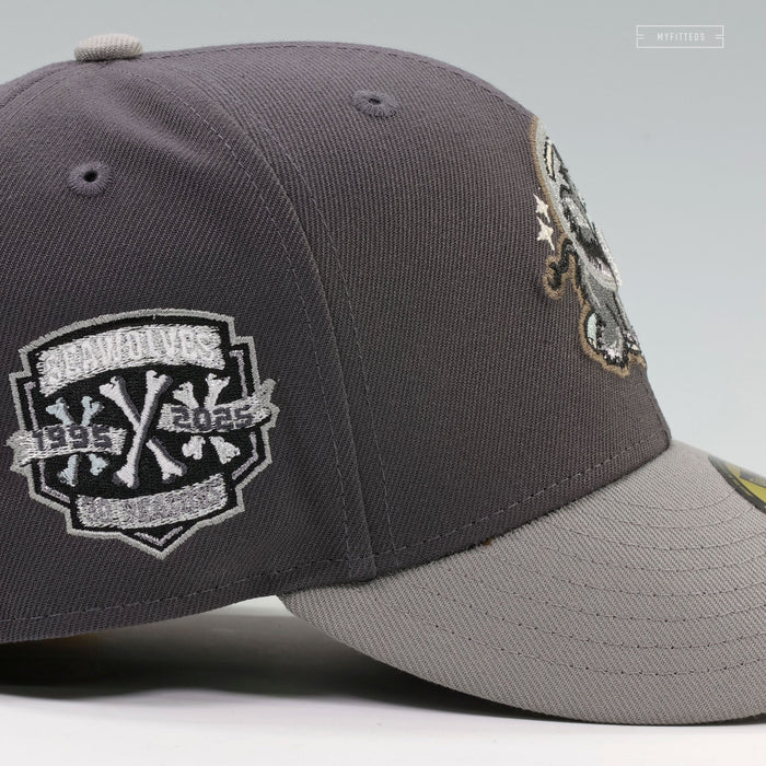 ERIE SEAWOLVES X MOON MAMMOTHS 30 SEASONS LUNAR MOON DUST NEW ERA FITTED CAP