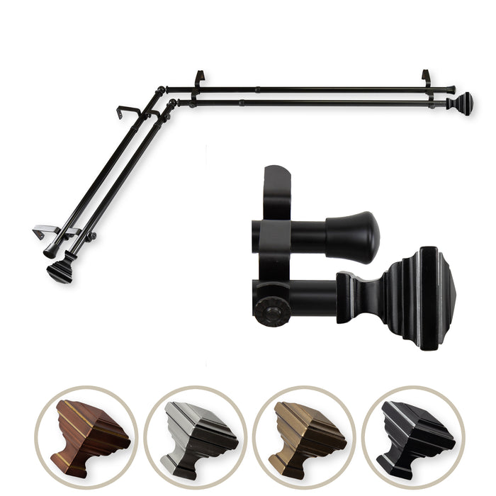 Eudora Double Corner Curtain Rod