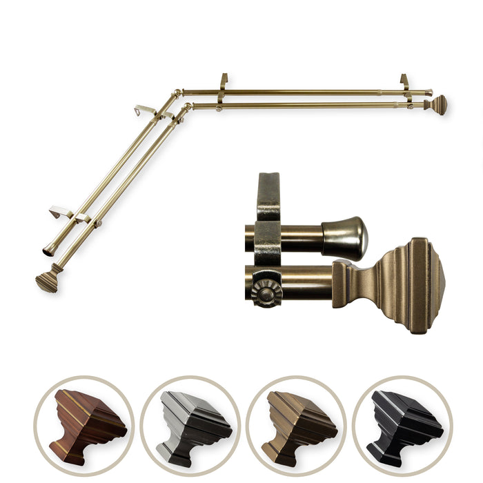 Eudora Double Corner Curtain Rod